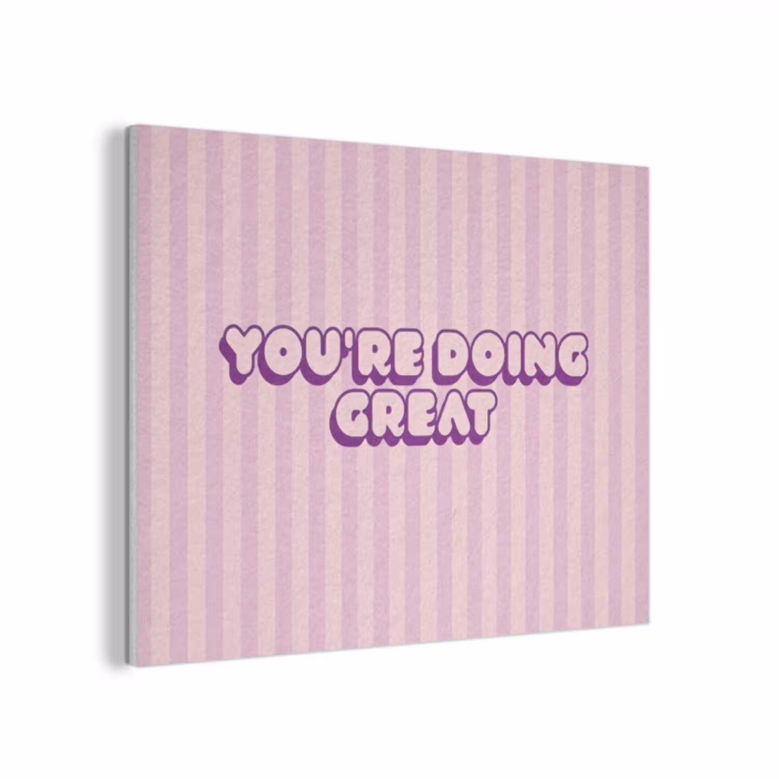 Paars - Strepen - You're doing great - Schaduw PET vilt klein -3d