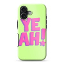 Groen - Neon - Quote Toughcase MagSafe Apple iPhone 17 klein -3d