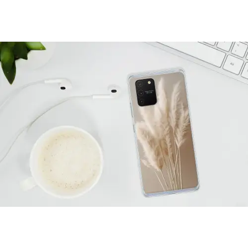 Pampasgras - Pluimen - Pastel - Wit Telefoonhoesje Samsung Galaxy S10 Lite klein -oordopS10Lite