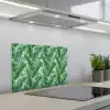 Tropisch - Palmbladeren - Groen keuken achterwand spatscherm klein 900 -3d_schuin