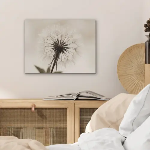 Paardenbloem - Minimalistisch - Wit PET vilt klein -sfeer3