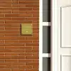 Okergeel - Sierlijk Naambord Vierkant klein -sfeer3-XS