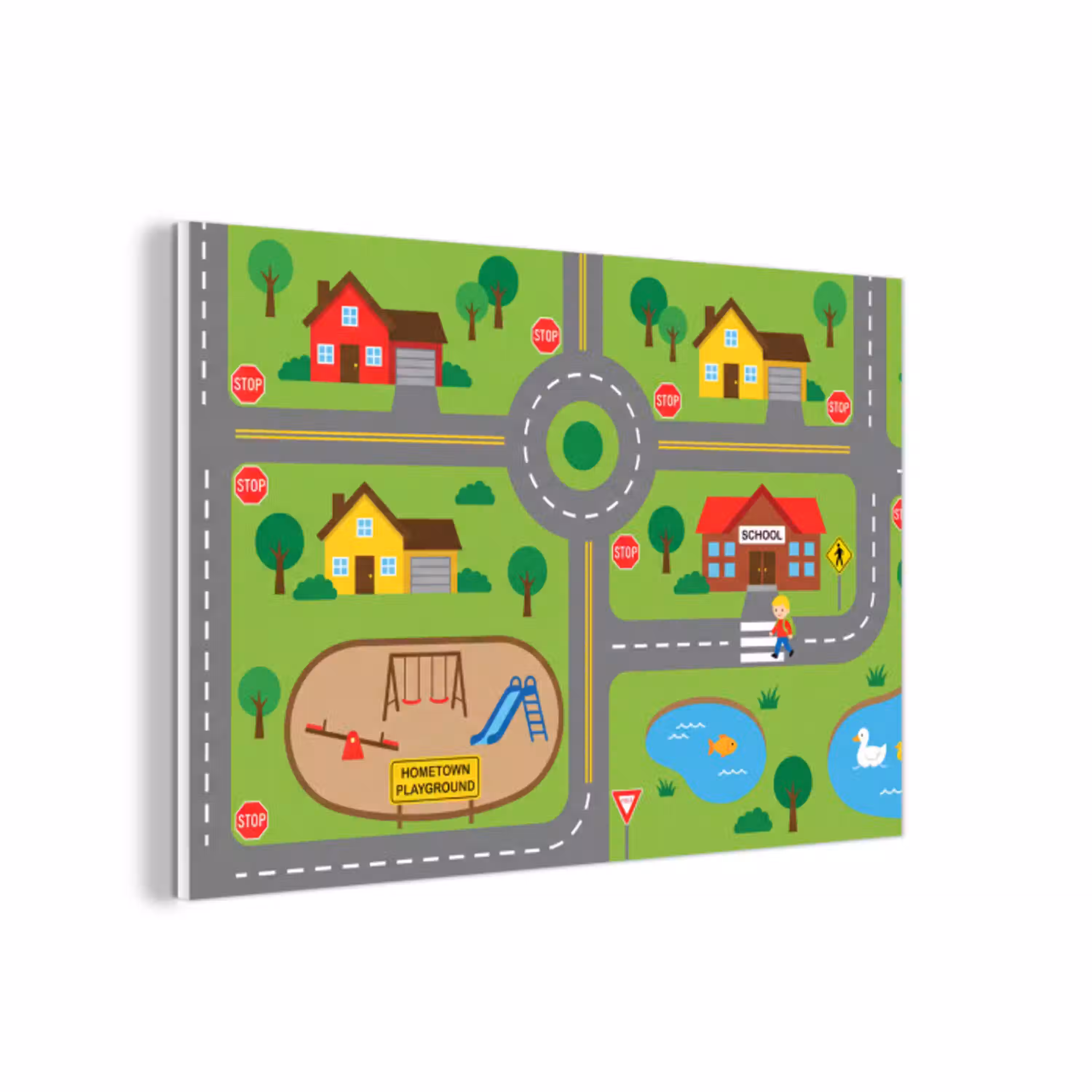 Stad - Wegen - Cartoon forex 5mm xxl -3d