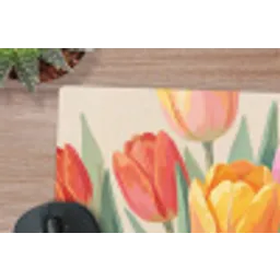Tulpen - Abstract - Kleurrijk muismat rubber klein -closeup