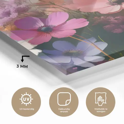 Bloemen - Kleurrijk - Bloei plexiglas 5mm klein -sfeer2