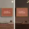 Tequila texted you - Glas - Vierkanten - Oranje Light Box met batterij (Wandlamp) middel -sfeer3