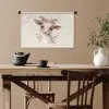 Geit - Dier - Bohemian - Bloemen - Boho Wandkleed katoen klein -sfeer6