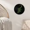 Krokodil - Groen - Tijgerachtig - Strepen Wandcirkel plexiglas klein -sfeer5