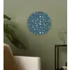 Terrazzo -  Patroon - Kleurrijk - Diep blauw Wandcirkel plexiglas klein 852 -sfeer3