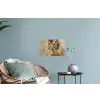 Vrouw - Goud - Abstract - Textuur Muursticker klein -plant