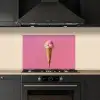 Hoorntje - Schepijs - Roze keuken achterwand spatscherm klein -sfeer1