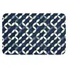 Abstract - Patroon - Blauw WCmat klein 1009 -3d