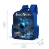Blauw buitenaards wezentje onder sterrenhemel Kinderrugzak - Blauw middel -productfoto_formaten