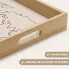 Wereldkaart - Simpel - Vliegtuig Dienblad Rechthoek middel -USP_HandgreepNL