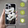 Bloemen - Wit - Abstract Hoesje iPhone 16 Pro Max met koord klein -sfeer2_NL