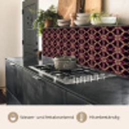 Symmetrisch - Tegel - Burgundy keuken achterwand 2 middel 871 -usp_DE