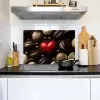 Macarons - Rood - Hart Inductie beschemer met haakjes klein -sfeer2