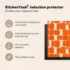 Patroon - Retro - Oranje Inductie beschermer vinyl 3mm middel 274 -vsfeer2_ENG