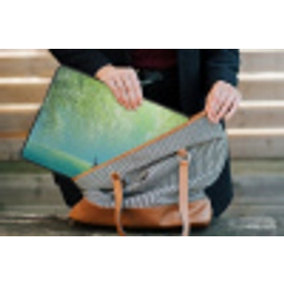 Bootje - Water - Bladeren - Bloesems laptophoes neopreen klein -tas
