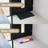 Vlakken - Abstract - Rechthoekig - Oranje Deurmat klein -voor-na_NL