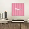 Gestreept - Roze - Chéri aluminium wit klein -sfeer1