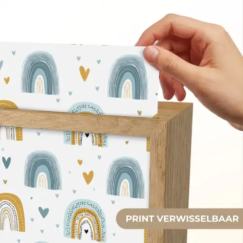 Patroon - Regenboog - Hartjes Light Box met kabel (Kinderlampje) klein -USP_websiteprintNL