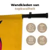 Uil - Grafisch - Kleurrijk - Ogen Wandkleed katoen klein -sfeer2