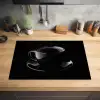Zwart - Koffie - Kopje Inductie beschermer vinyl 3mm klein -sfeer5
