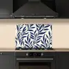 Bladeren - Klimop - Donkerblauw keuken achterwand spatscherm klein -sfeer1