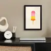 Waterijsje - Retro - Stokje - Roze fotolijst zwart zonder passe partout klein -sfeer1