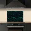 Vloeiend - Verf - Donker keuken achterwand spatscherm klein 900 -sfeer1