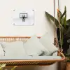 Basketbalbord - Minimalistisch - Zwart tuinposter los doek klein -sfeer7