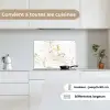 Wit - Marmer - Luxe - Goud keuken achterwand spatscherm klein 900 -sfeer4_FR