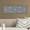 Design - Geometrie - Patroon - Zwart - Wit canvas 2cm klein 828 -sfeer3