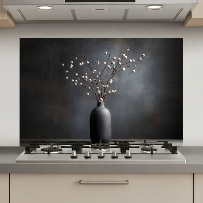 Takken - Vaas - Bolletjes - Wit keuken achterwand spatscherm klein -3d_website