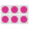 Smiley - Roze - Stippen onderzetter kurk middel -3d