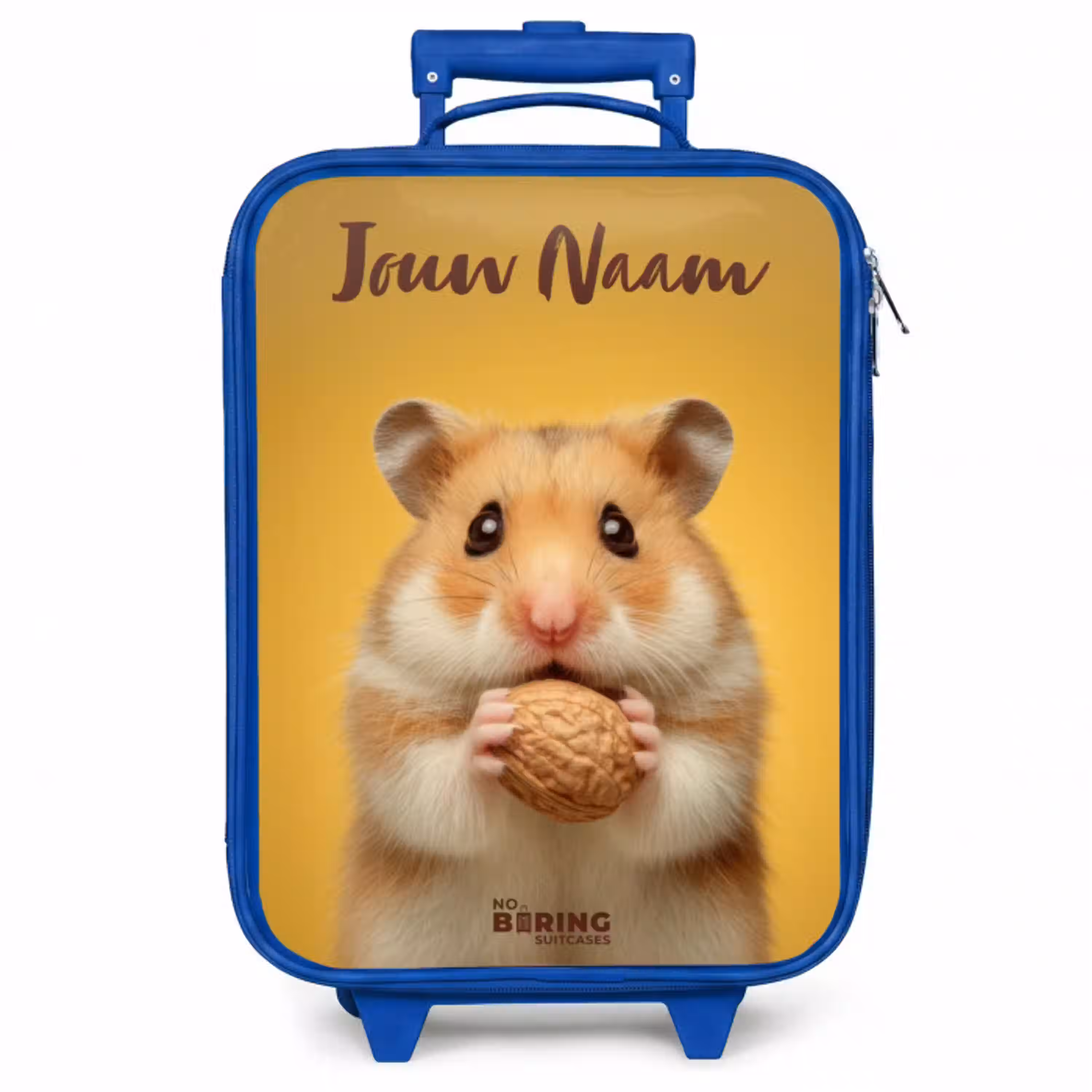 Hamster - Walnoot - Dier Kinderkoffer - Blauw klein -zzz_website3d
