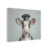 Koe - Zwart - Wit - Kok PET vilt klein -3d
