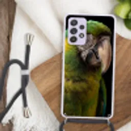 Ara - Portret - Groen Hoesje Samsung Galaxy A52 5G met koord klein -sfeer4