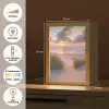 Zonsondergang - Zee - Strand - Duinen - Natuur Light Box met kabel (Tafellamp) klein -USP_NL
