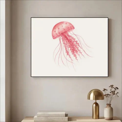 Kwal - Tentakels - Roze Textielframe - compleet frame klein -sfeer2