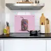 Frisdrankblikje - Bloemenpatroon - Edelstenen - Kleurrijk Inductie beschemer met haakjes middel -sfeer2