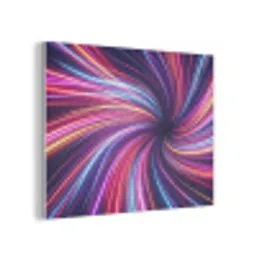 Abstract - Swirl - Futuristic - Neon PET vilt klein -3d