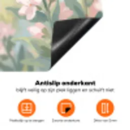 Kolibrie - Illustratie - Kleurrijk Inductie beschermer vinyl 3mm klein -zzzzzzz-td-onderkant