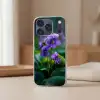 Viooltjes - Paars - Bloem - Bladeren Telefoonhoesje iPhone 17 Pro klein -sfeer2