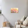 Vlinders - Oranje - Bloemen Tuinposter op houten frame 2 cm dik klein -sfeer1