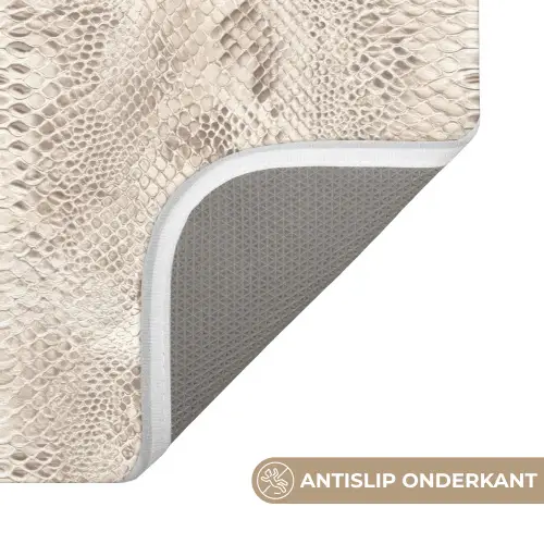 Slang - Patroon - Beige Badmat klein 997 -USP_AntislipNL