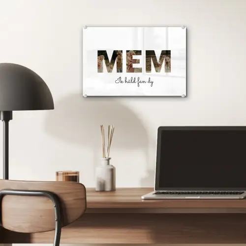 Mem - Lettercollage plexiglas 5mm klein -sfeer6
