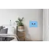Vogel - Blauw - Eenvoudig textielposter latten blank klein -woonkamer