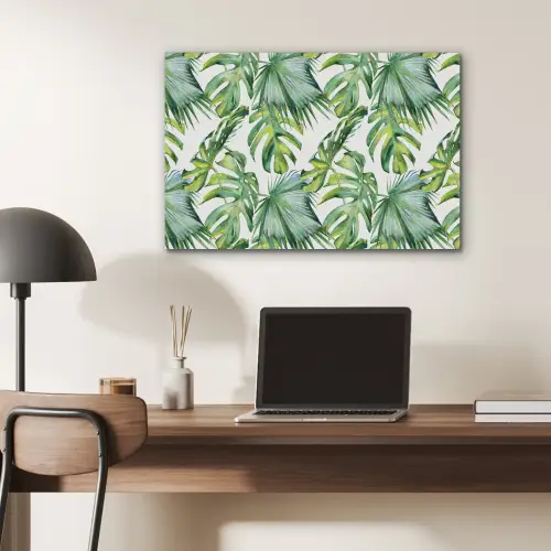 Bladeren - Monstera - Jungle - Tropical PET vilt middel -sfeer5